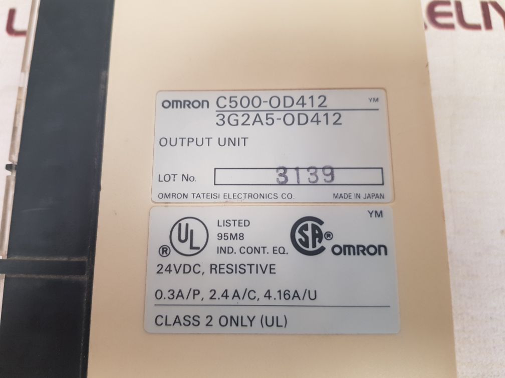 Omron c500-od412 output unit 3g2a5-od412 24vdc