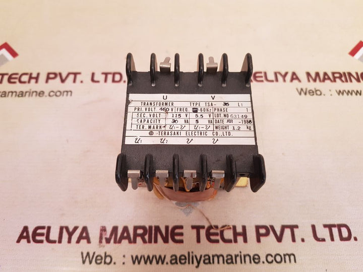 Terasaki Electric Tsa-35 L1 Transformer Phase 1