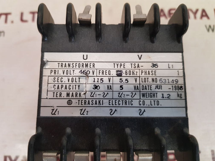 Terasaki Electric Tsa-35 L1 Transformer Phase 1