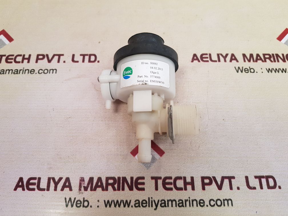 Evac 5774000 water valve 00092