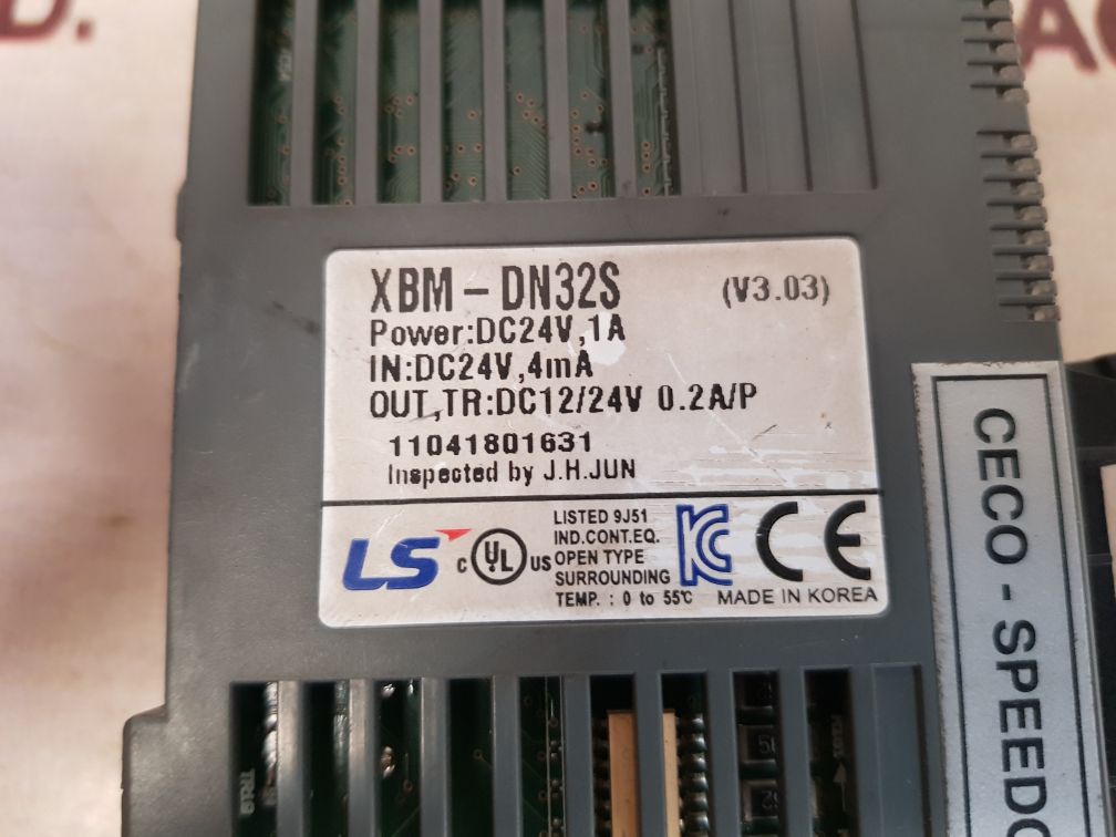 Ls xbm-dn32s programmable controller dc24v,1a (v3.03) used