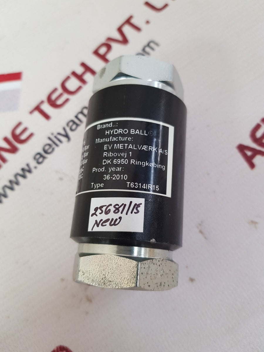 Hydro ball t6314ir15 non return valve