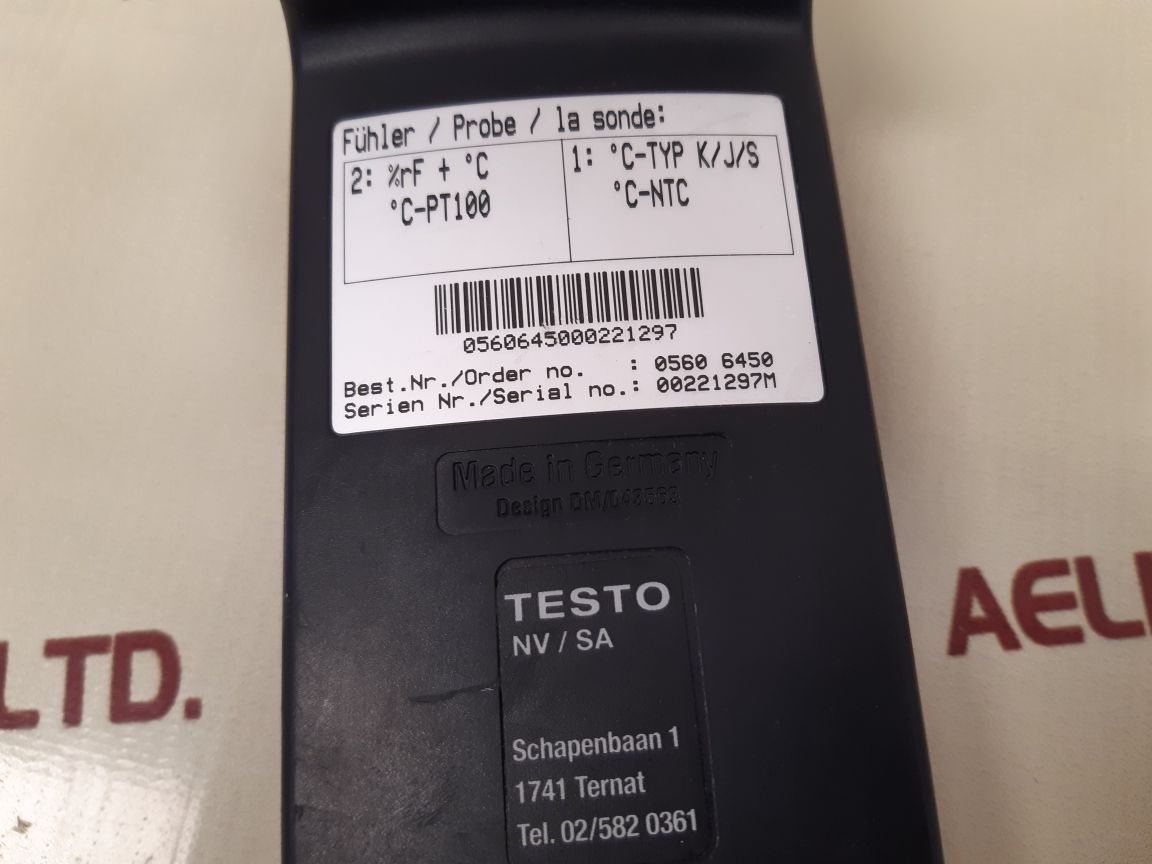 Testo 645 temperature measuring instrument 0560 6450