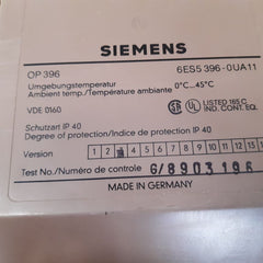 Siemens 6es5 396-0ua11 simatic op396 operator panel