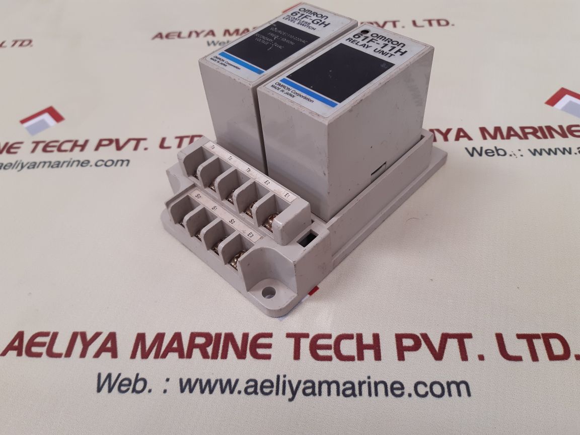Omron 61f-gh + 61f-11h floatless level switch relay unit