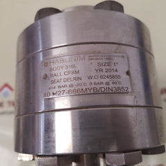 Habonim c25 sr-3 met pneumatic actuator compact valve 10 h27-666myb/din3852