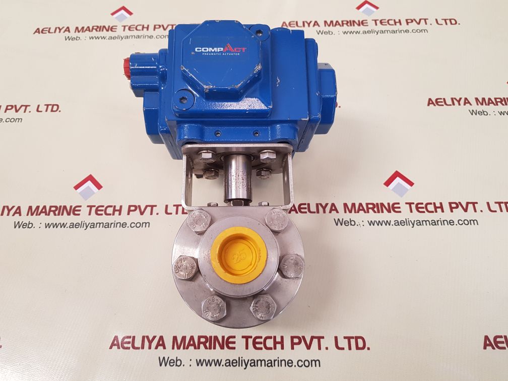 Habonim c25 sr-3 met pneumatic actuator compact valve 10 h27-666myb/din3852