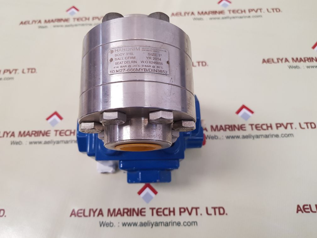 Habonim c25 sr-3 met pneumatic actuator compact valve 10 h27-666myb/din3852