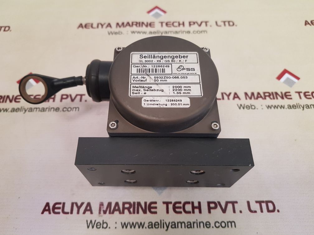 Fsg seillangengeber sl3002-x9/gs 80/k/f rope length transmitter