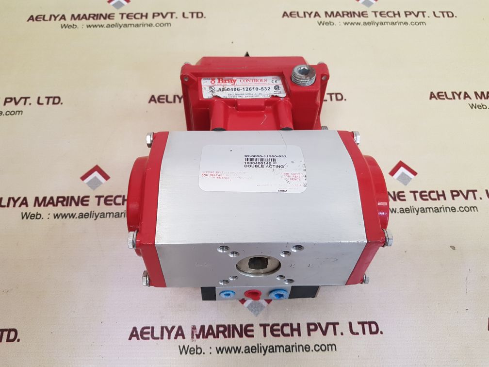 Bray 50-0406-12610-532 switch with 92-0830-11300-532 double acting actuator