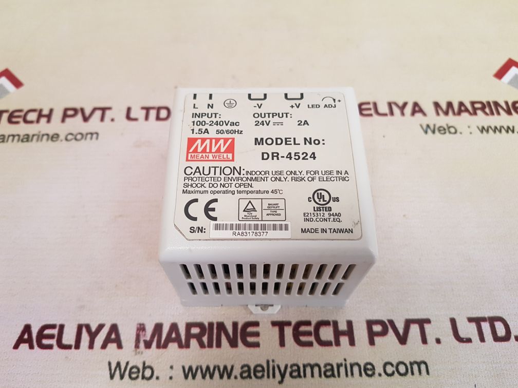 Mean well dr-4524 power supply 100-240vac