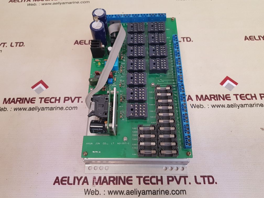 Hyun jin hj-107-1 signal light column pcb card Used