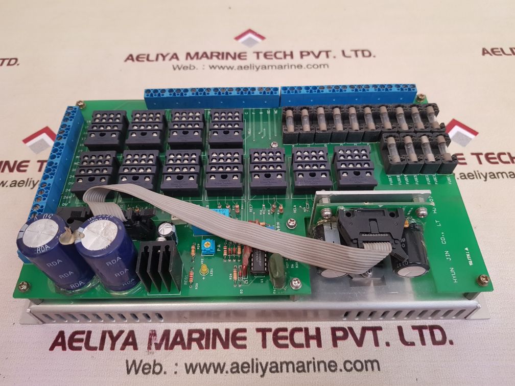 Hyun jin hj-107-1 signal light column pcb card Used