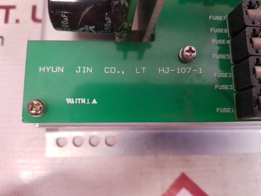 Hyun jin hj-107-1 signal light column pcb card Used