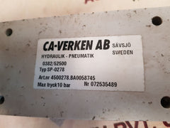 Ca-verken sp-0278 hydraulik-pneumatik