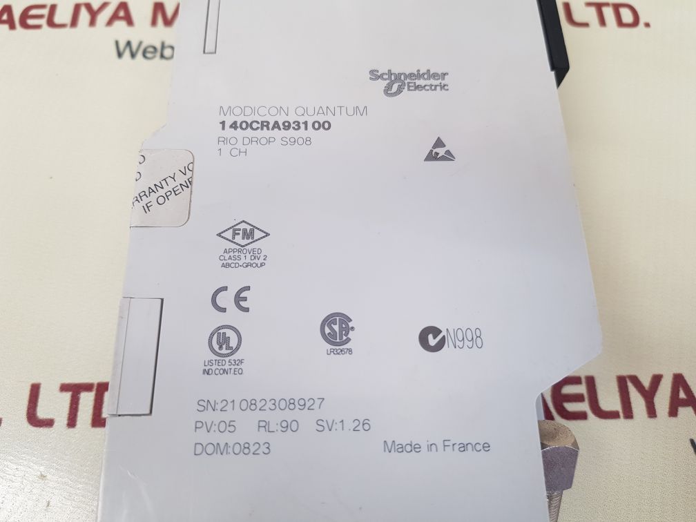Schneider 140cra93100 modicon quantum rio drop module pv: 05