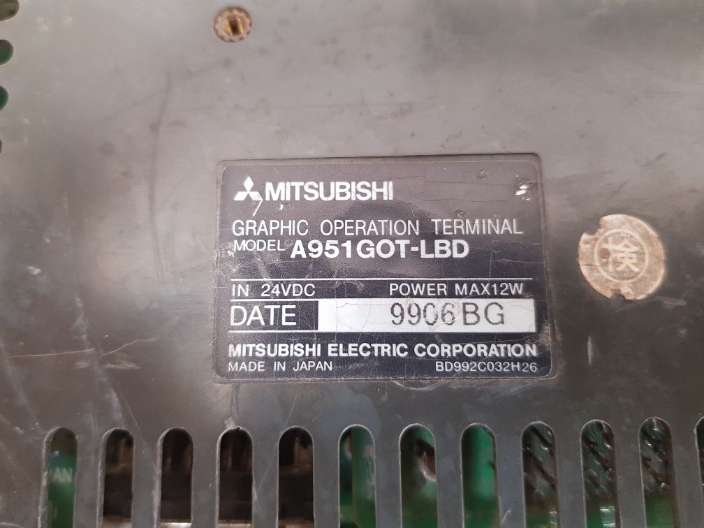 Mitsubishi a951got-lbd graphic operation terminal panel