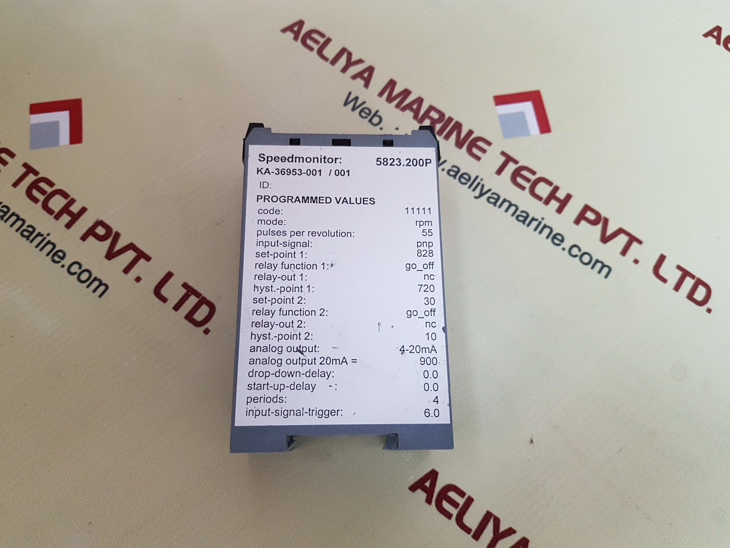 Rheintacho 5823.200p programmable speed monitor