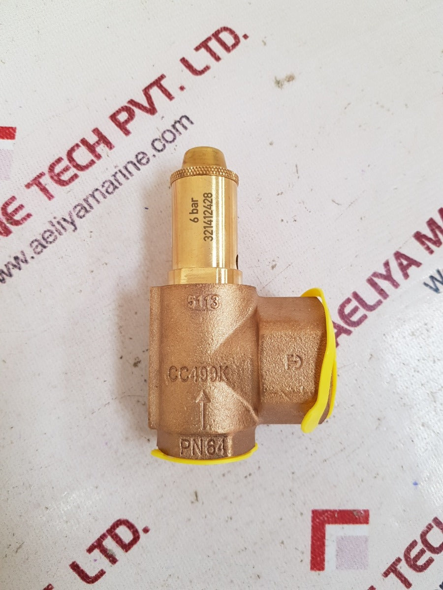 Goetze 851bfk safety relief valve cc499k
