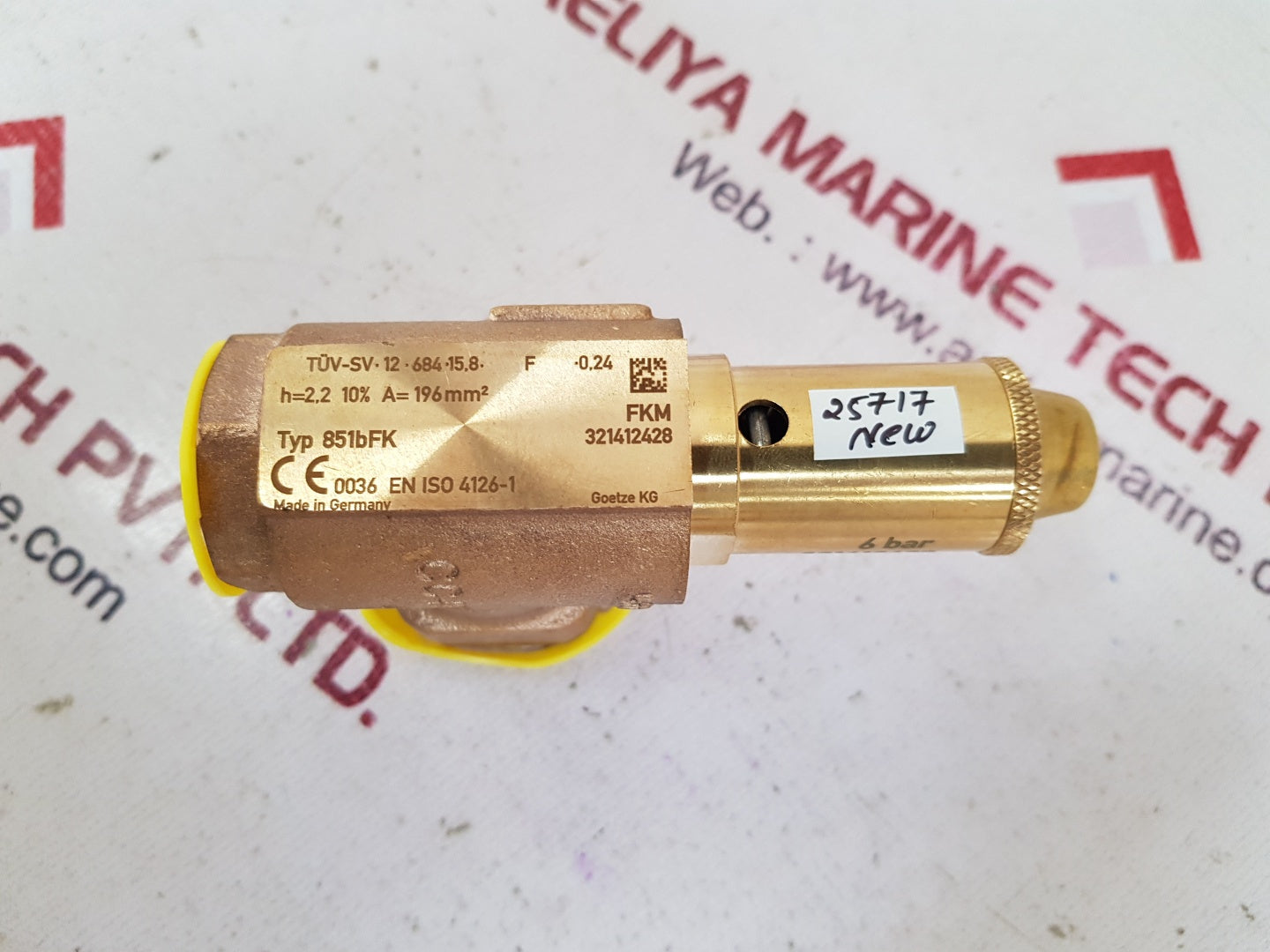 Goetze 851bfk safety relief valve cc499k