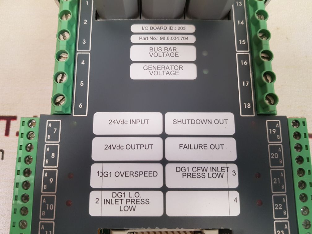 Praxis 98.6.034.704 i/o board id.203