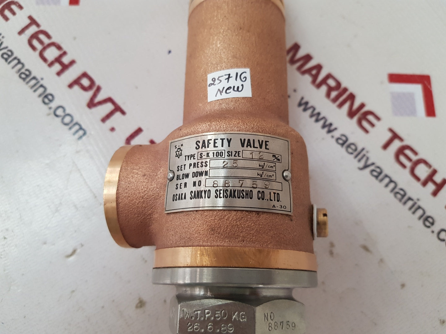 Osaka sankyo s-k 100 safety valve
