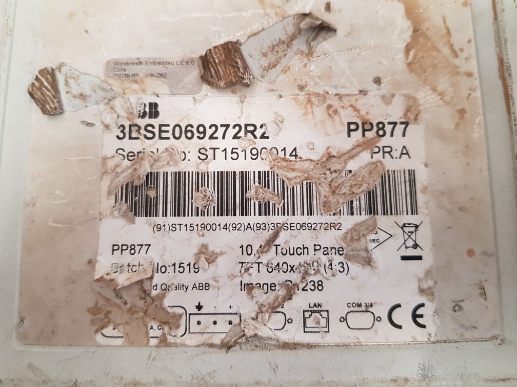 Abb pp877 panel 800 touch panel 3bse069272r2