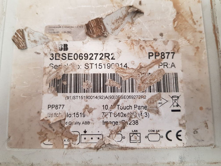 Abb pp877 panel 800 touch panel 3bse069272r2