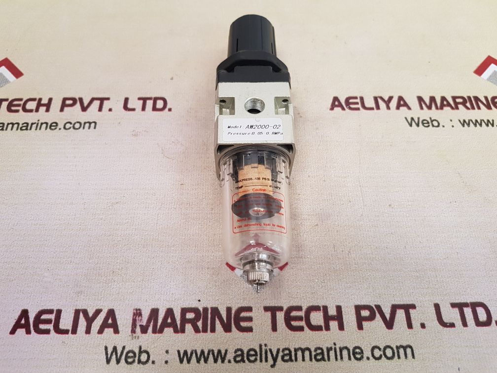Aw2000-02 air filter pressure regulator 0.05–0.8 mpa
