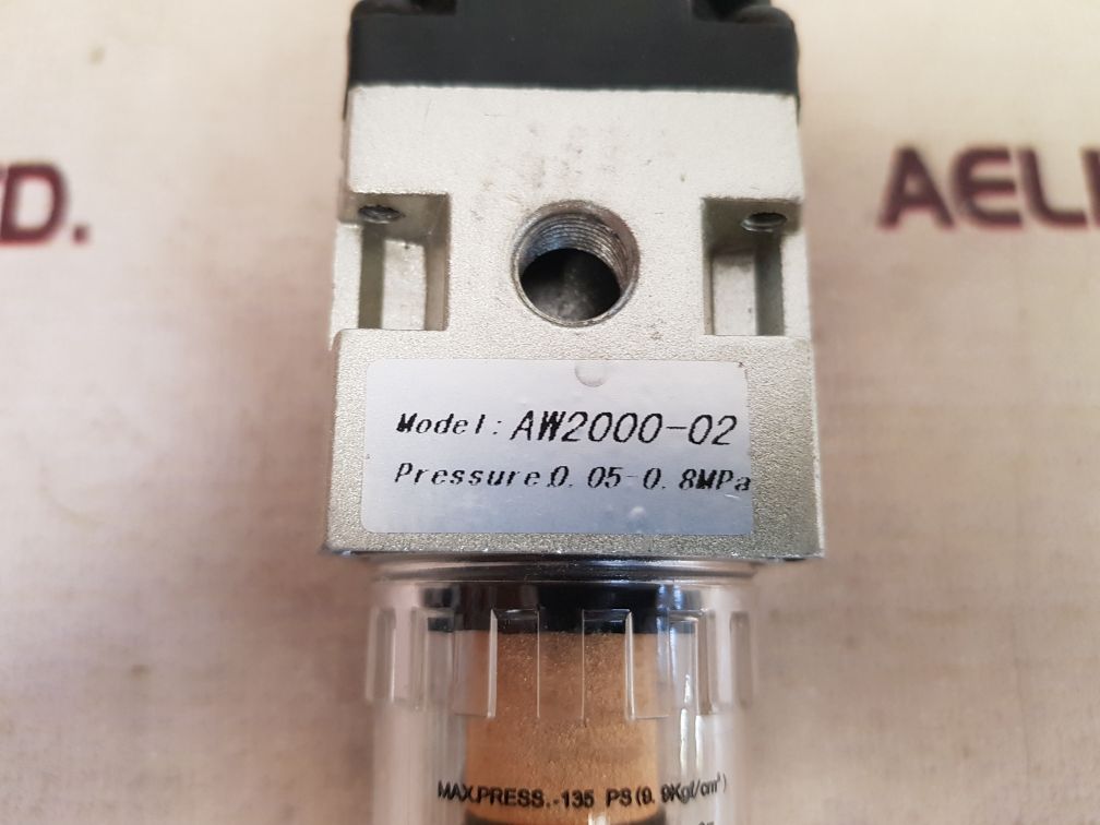 Aw2000-02 air filter pressure regulator 0.05–0.8 mpa