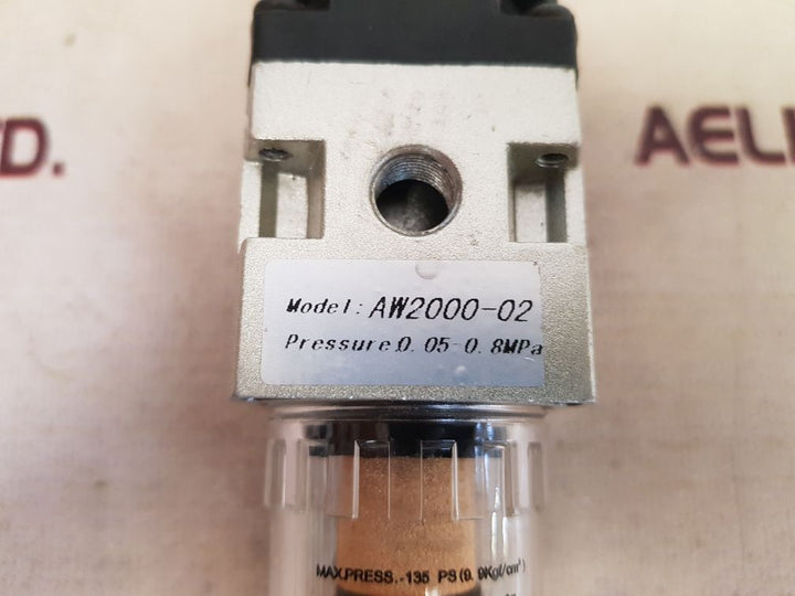 Aw2000-02 air filter pressure regulator 0.05–0.8 mpa