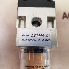 Aw2000-02 air filter pressure regulator 0.05–0.8 mpa