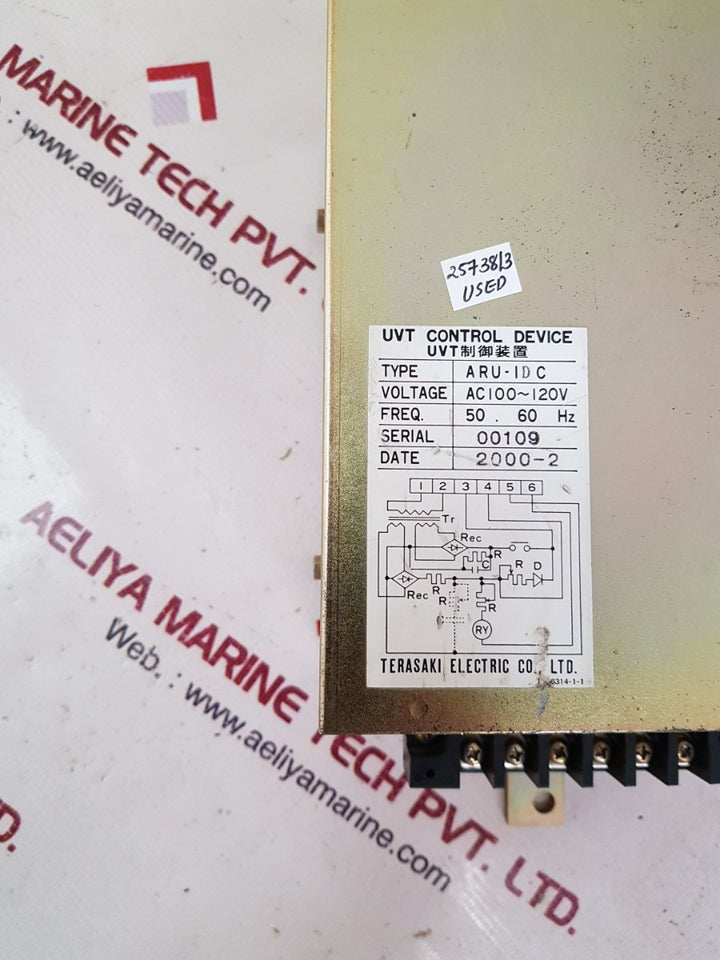 Terasaki aru-1dc uvt control device ac100~120v 50/60hz 