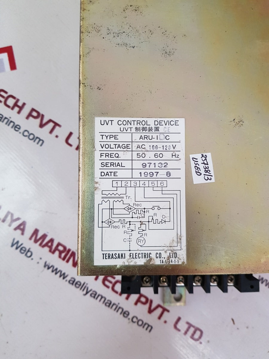 Terasaki aru-1dc uvt control device ac100~120v 50/60hz 