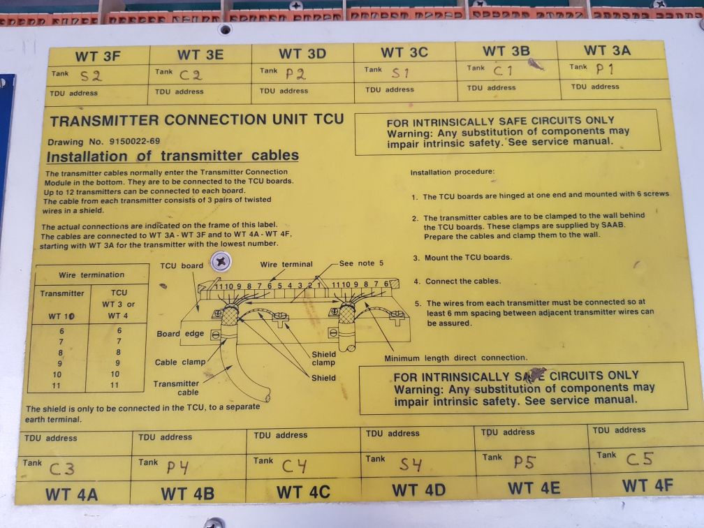 Saab 9150022-69 transmitter connection unit