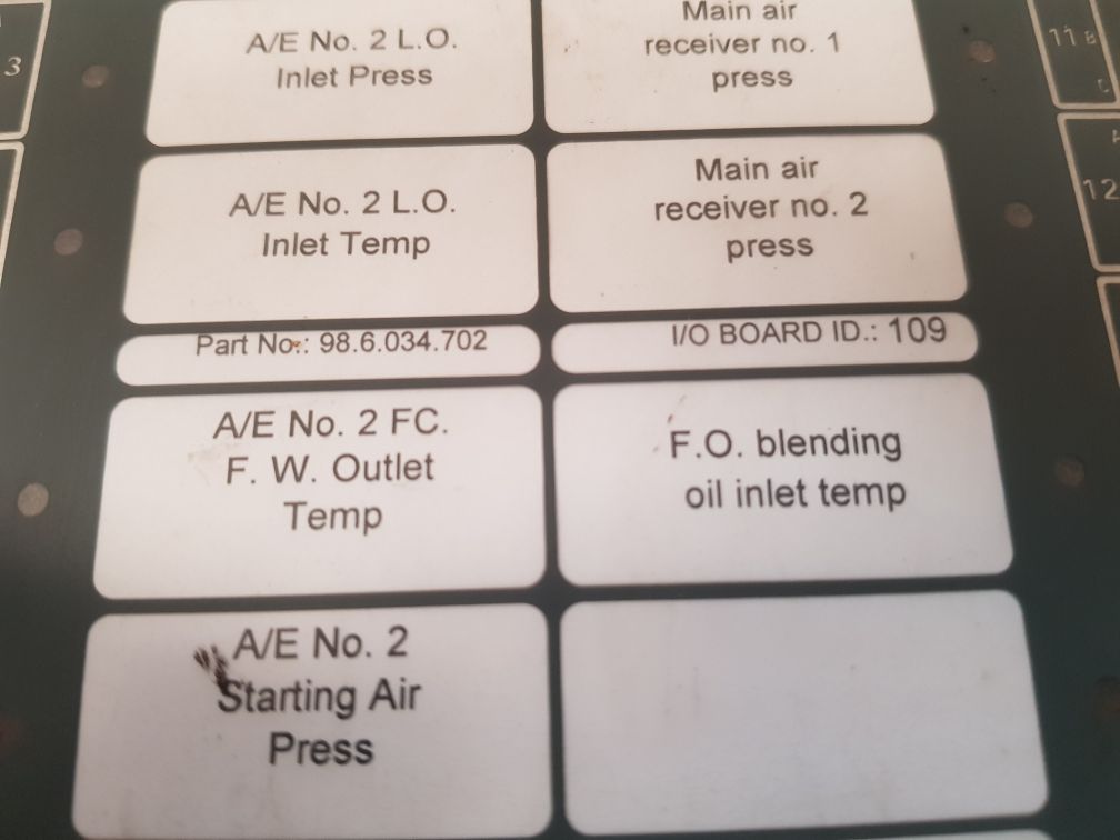 Praxis automation 98.6.034.702 i/o module id.: 109