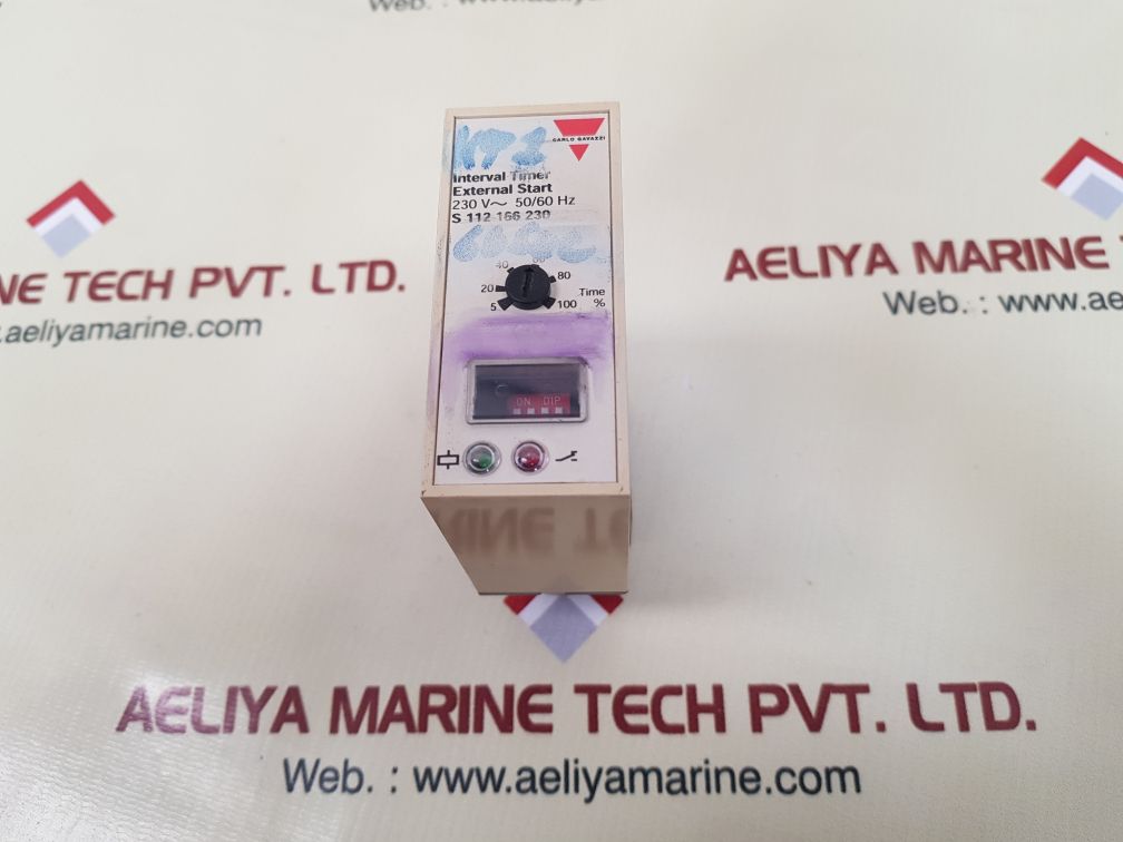 Carlo gavazzi s 112 166 230 interval timer with base
