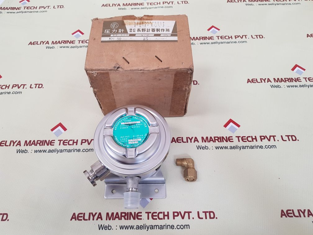Nagano keiki kh 50 pressure transmitter power 24vdc range 15kgf/cm²