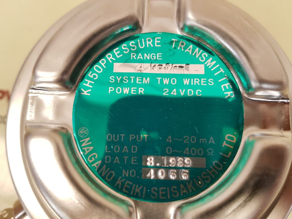 Nagano keiki kh 50 pressure transmitter 4 kg/cm²