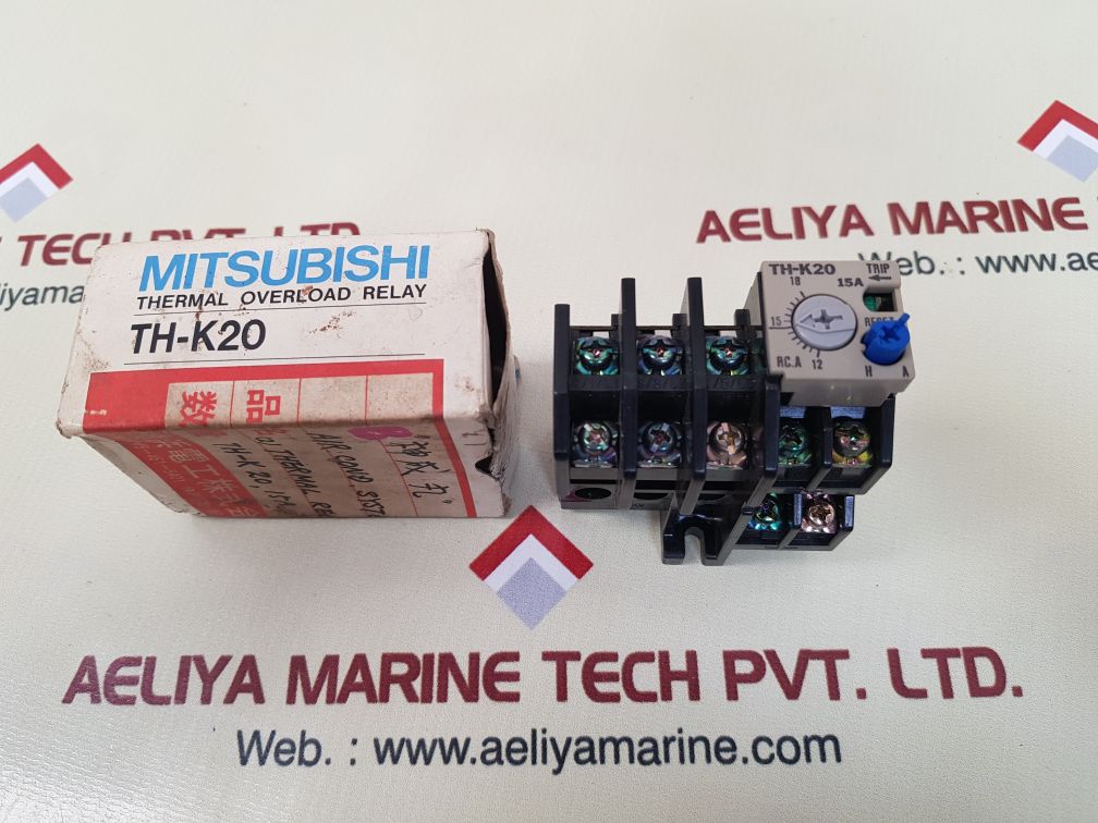 Mitsubishi electric th-k20 thermal overload relay 15a