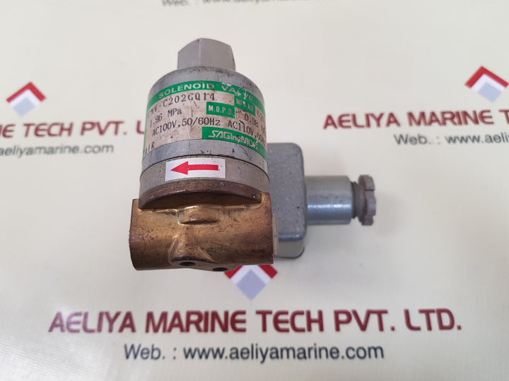 Saginomiya cmv-c202gq14 solenoid valve ac100v