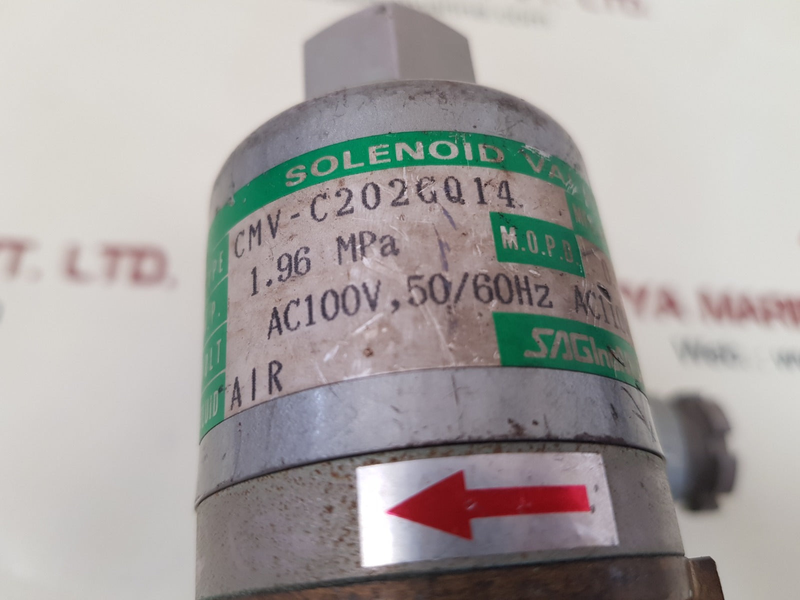 Saginomiya cmv-c202gq14 solenoid valve ac100v