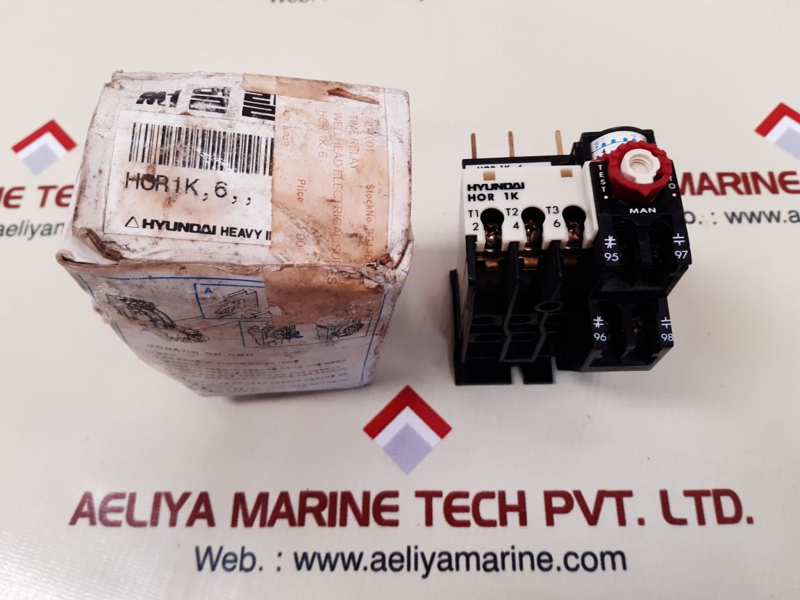 Hyundai hor 1k 6 thermal overload relay new