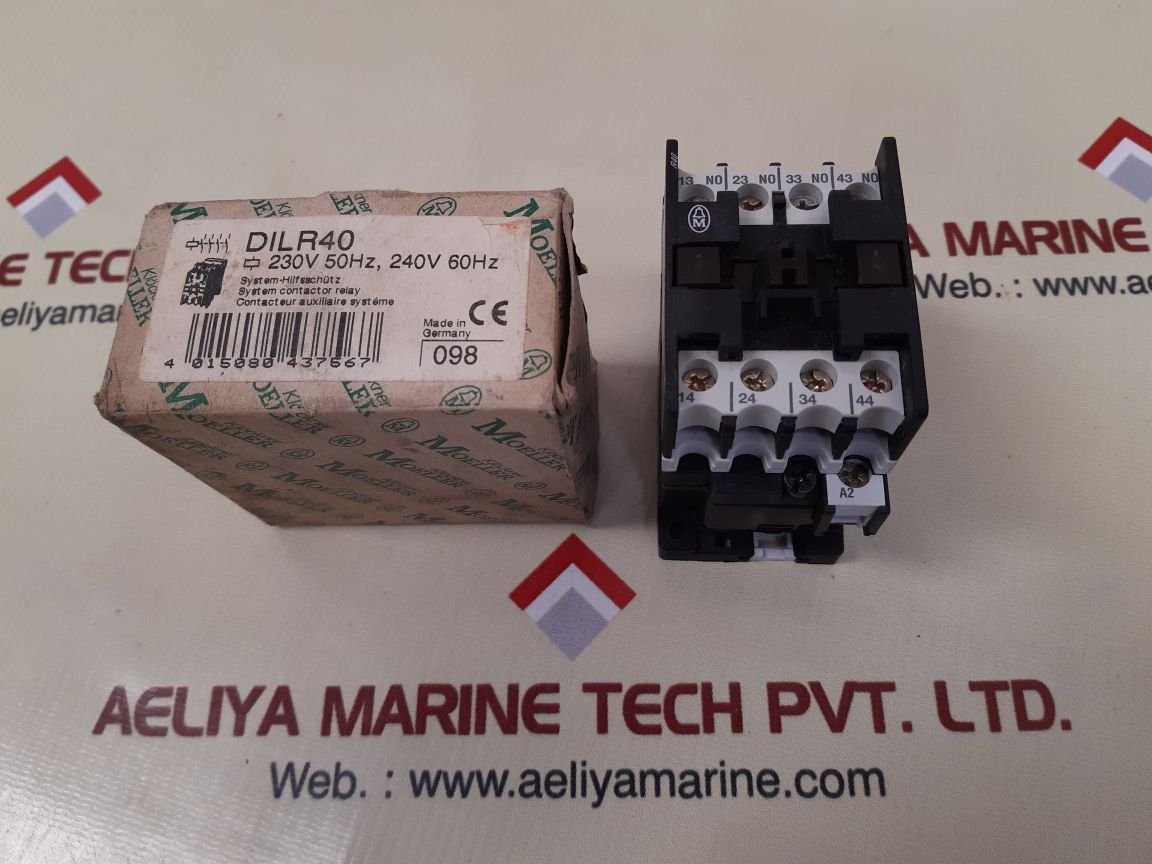 Klockner moeller dilr40 contactor relay 230v 50hz,240v 60hz