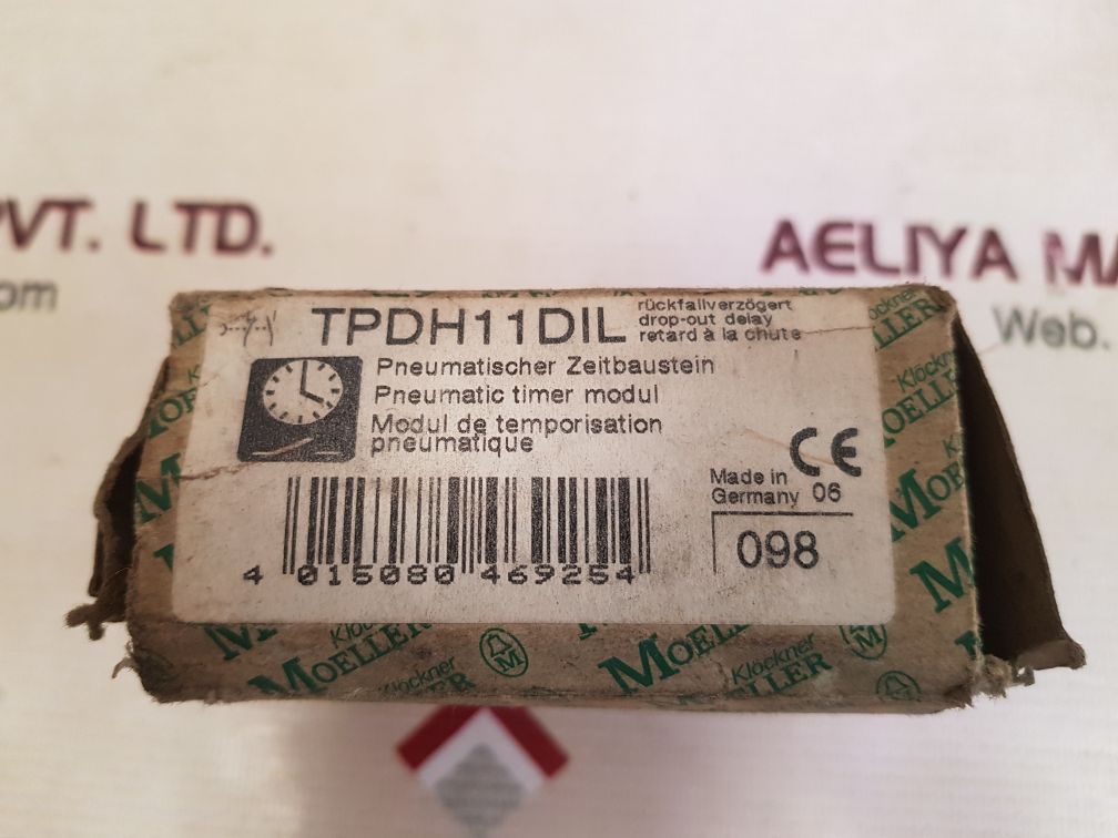 Klockner moeller tpd h 11 dil pneumatic timer module
