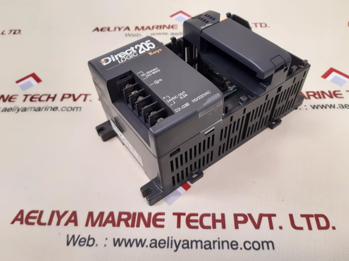 Koyo direct logic 205 d2-03b with d2-fill module