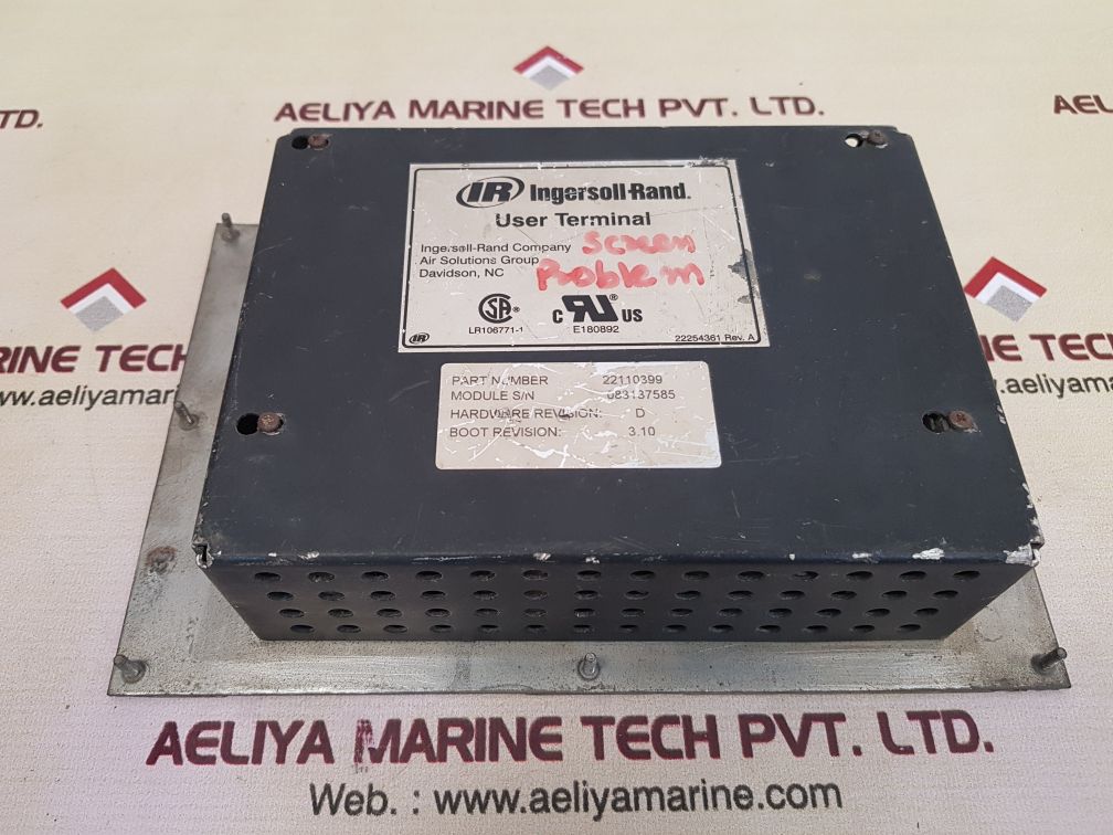 Ingersoll rand 22110399 user terminal