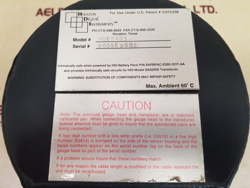 Hdi pressure gauge hdi2403