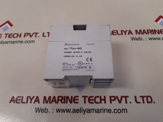 Mitsubishi fx2n-4ad programmable controller 24vdc version 4.00