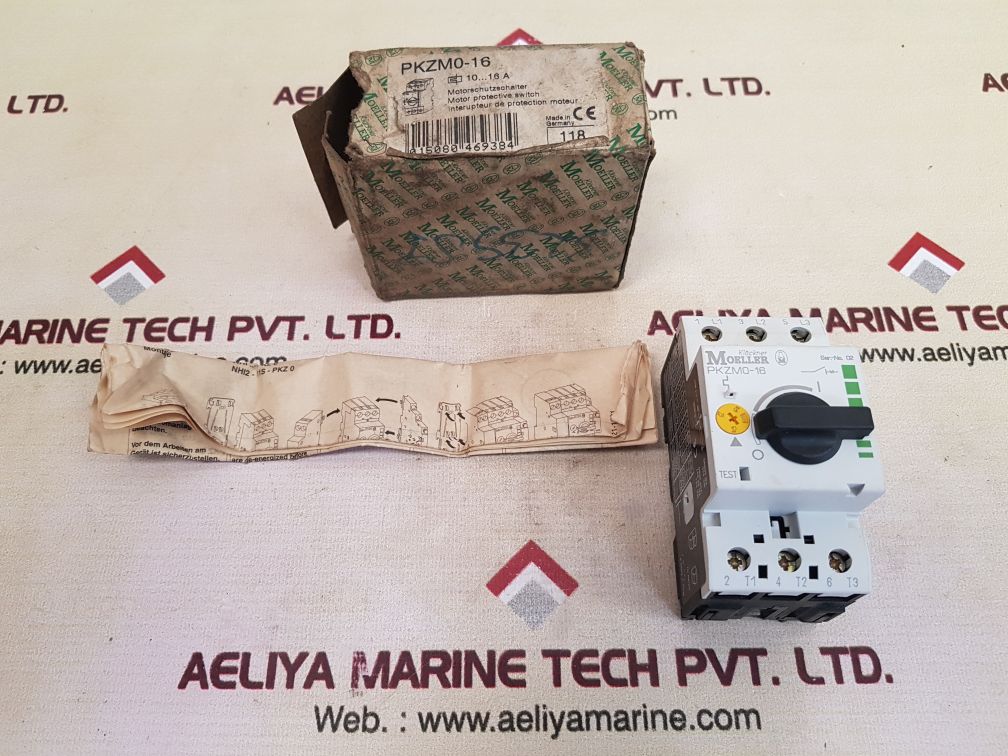 Klockner moeller pkzm0-16 motor protective/ starter switch